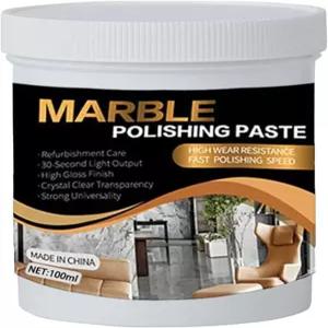 마블 폴리쉬 페이스트 - 100ml 딥 클리닝 폴리싱 얼룩 제거제 바닥 도자기 샤워용 스톤 클리너 카운터탑