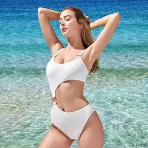 [하프클럽/셀러허브_여성트랜드패션]황금고리 비치 하이웨스트비키니 비치