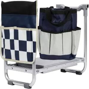 YUFNMT 가든 무릎 보호대와 좌석 더 두꺼운 도구 시니어를 파우치와 튼튼한 선물 가방 위한 보호대부모