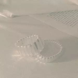 [옷자락]여자 오로라빛 홀로그램 스프링 머리끈