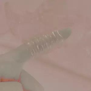 [옷자락]여자 투명 물결 호마이카 아크릴 볼드 레이어드 반지