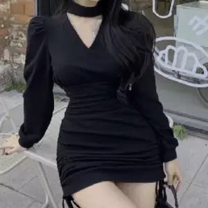 [하프클럽/]미니 파티 드레스 여성 홀터넥 이브닝 원피스 A라인