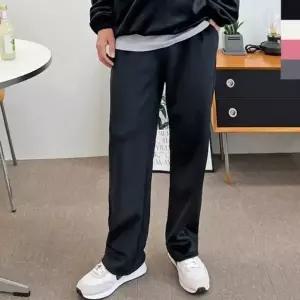 [하프클럽/]쿠션 기모 코듀로이 바지 겨울 남자 와이드 골덴팬츠