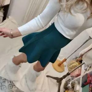 [하프클럽/]겨울 니트 스커트 플레어 겨울 하이웨스트 스커트