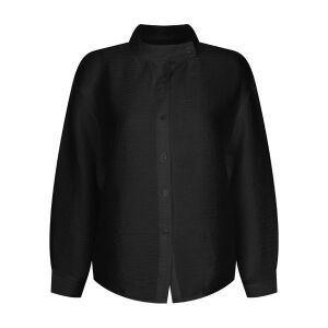 [하프클럽/샵앤]여성 노카라 데일리 주름가공 심플 긴팔 블라우스 셔츠 EGG-W