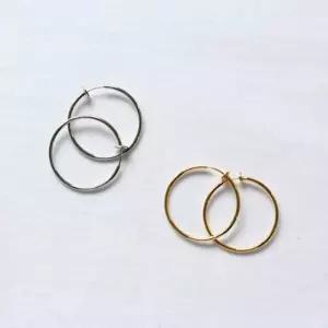 [옷자락]여자 심플 모던 베이직 데일리룩 링 귀찌 논피어싱 이어커프