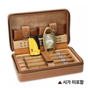 수제 시가 거치대 고급 패키지 브라운 이글 세트 담배 박스 포켓 케이스 목재 선물