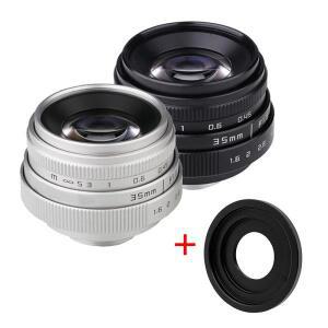 TL 35mm F1.6 수동 초점 MF 프라임 카메라 렌즈 + 캐논 EOS 니콘 N1 후지 C-FX NEX 올림푸스 마이크로 4/3