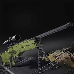 블록 awm 중국 선물 모형 블럭건 호환블럭 머신건 발사가능한 총 저격총