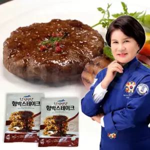 박미란 명장 진미 함박스테이크 국내산 돼지 돈육 닭 고기 원육 햄버거 패티 두툼 함박 스테이크 28개