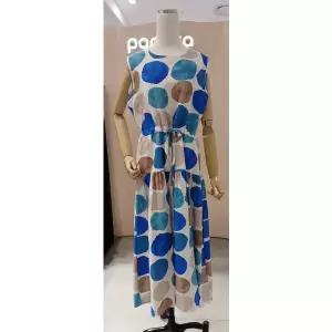 [파프리카](광주신세계)루미앤플로도트 프린트 오비스트링 나시원피스SK2OP704J