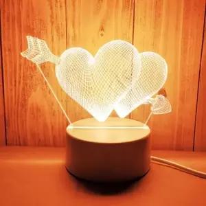 큐피드의화살 아크릴무드등 3d 입체 착시 감성조명 등 크리스마스무드등 LED무드등