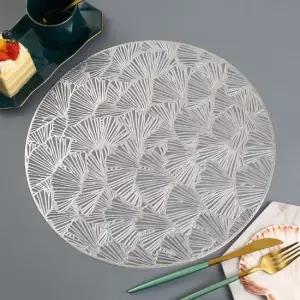 테이블데코 원형 식탁매트 2p 실버 주방 테이블매트 주방매트 다용도매트 식탁테이블매트