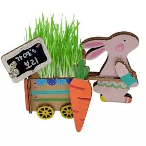 교구 토끼 보리 1인용 새싹 화분 어린이 수레 우든페이퍼 인기템 키우기 신상 세트