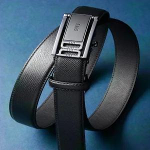닥스 ACC 선물포장쇼핑백동봉DD Symbol 블랙 엠보 남성 소가죽 자동벨트 DBBE4F834