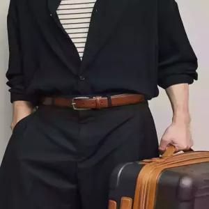 닥스 ACC 선물포장쇼핑백동봉 브라운 Patina 그라데이션 벨트 DBBE5F602