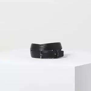 닥스 ACC 선물포장쇼핑백동봉자동벨트 블랙 단색 소가죽 벨트 DBBE2E360BK