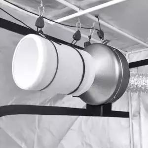 도르래 로프 높이 조절 공중 고정 래칫 캠핑 행거 온실 텐트 다용도 걸이 기구 물품 카라비너 폴리프로필렌