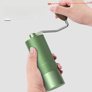 휴대용 수동 핸드 크랭크 커피 콩 그라인더 가정용 수동식 커피 분쇄 장비 스테인레스 스틸 블레이드