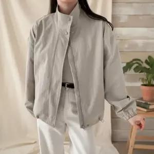 [옷자락]여성 봄여름 간절기 면 루즈핏 점퍼