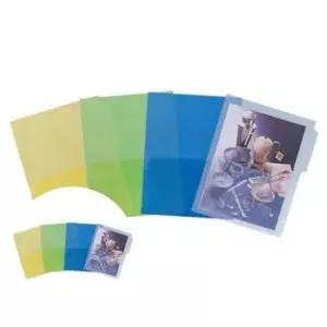 [문구] 투포켓화일 투명 노랑 10개입 인덱스파일 클리어파일