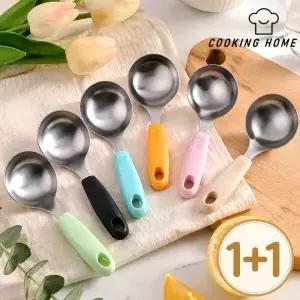 [신세계라이브쇼핑][1+1] 쿠킹홈 304 스텐 1인 서빙스푼 미니국자(무배)