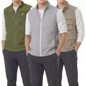 [아재나라]AJST1004 남성 조끼 2종세트 아웃도어 등산 낚시 메쉬 작업복 경량 베스트 4종_P421390658
