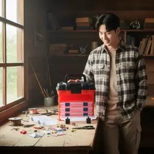 낚시용품 정리함 5단 하드 태클박스 루어 바늘 미끼 보관함 수납케이스