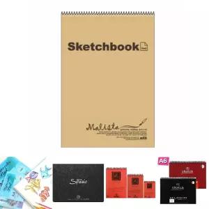 스케치북 5절 200g 19매 노트 드로잉북/그림/그리기/미술/재료/용품/여행/수채화/종이/용지/컬러/전문가