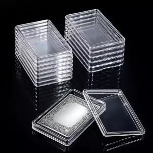 15 PCS 1온스 실버 바 홀더 케이스 클리어 골드 보관함 아크릴 캡슐 보관 용기 박스