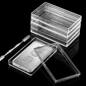 10온스 실버 바 홀더 - 5Pcs 캡슐 보관 용기
