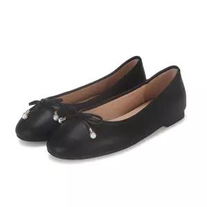 바바라슈즈 최초가 178,000 세븐플로어 소가죽 리본 진주 여성플랫 1cm_SFG553. 927792