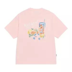 내셔널지오그래픽 N262UTS907 레몬에이드 그래픽 세미오버핏 반팔 티셔츠 ICE PINK 3799428 320391