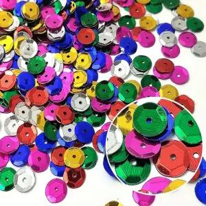 스팡클 육각 약 500g 대용량 벌크 스팽글 비즈공예재료 만들기 팔찌만들기 공작 구슬 플라스틱 아크릴