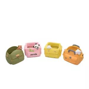 모던 수지 큐티백 화분애니멀 동물 모형 귀여운 가방모양 장식용 인테리어 식물 꽃화분 토분