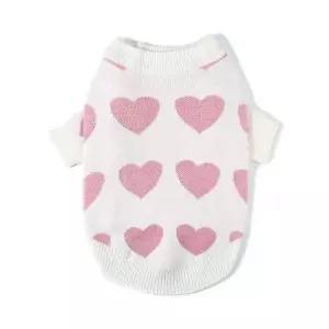 강아지여름옷 강아지 데일리 하트 니트 스웨터