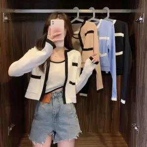 소프트 데일리 배색 나시 가디건 세트 JSC-0058단정한 페미닌룩 데이트 캐주얼 여성의류 니트 오피스