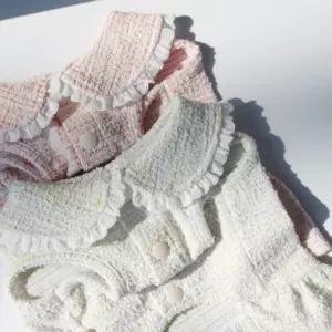 코코아허니 트위드 크롭 원피스애완견옷 강아지의류 애견 반려 패션 카라