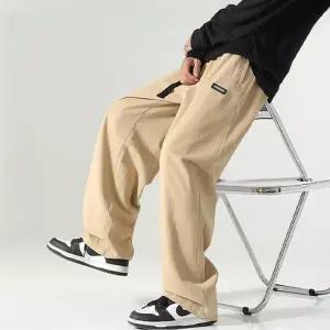 남자 와이드팬츠 베이지 루즈핏 스트릿 힙합 데일리룩트렌드 남친 캐주얼바지 슬랙스 대학생 편한 패션 데