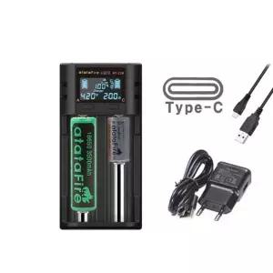 지능형 C타입 LCD 2구 배터리 충전기 멀티건전지 C건 C충전기