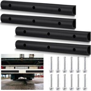 Yaocom 4개 2090616-2 20인치 범용 고무 범퍼 스트립 내구성 D자형 압출 가드 프로텍터 도크 범퍼, 트럭 장비 및 배송 베이 설치 액세서리 포함
