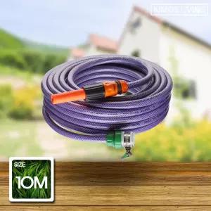 (키모스)무독 보급형 호스세트10M 물호스 분사기 말랑호스 청소용 호스릴 호스 수도 원예 원예용 고압
