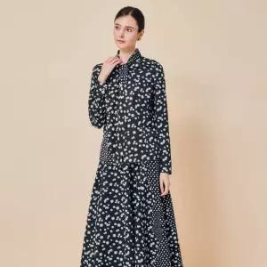 매장정품 JIGOTT 지고트 여성 모노 플로럴 타이 블라우스 JS4A0BL011 1488329