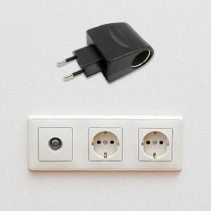 차량용 시거잭 변환 소켓 어댑터 AC 자동 충전기 EU 플러그 220V - 12V DC 액세서리