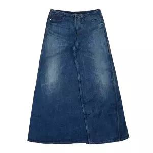 Y프로젝트 데님 맥시 스커트 WJEAN41S24 VINTAGE NAVY