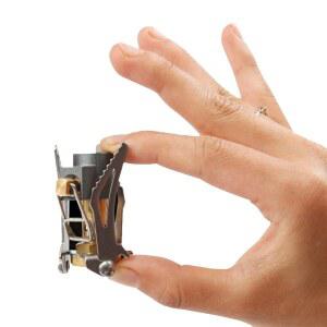 사막 & FOX 초경량 미니 캠핑 스토브, 피크닉, 쿡아웃, 캠핑, 하이킹을 위한 2600W 파워 티타늄 합금 자동 접이식 야외 조리 도구