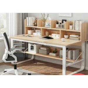 컴퓨터 전면책상 테이블 우드 서재 공부 데스크 조립식 서랍형