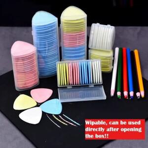 10개 혼합 색상 재단사 분필 세트 재봉 퀼팅 정밀 패턴 표시용 호환 세탁 가능한 패브릭 마커