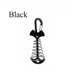 1개 야외 데크 갭 고정 스프링 피쉬본 네일  가이 로프 버클 나무 판자 텐트