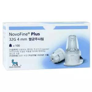 [플러스 32G 4mm] 노보파인 인슐린 주사바늘 펜니들 1박스 100개|노보노디스크 인슐린 펜니들 멸균 주사침